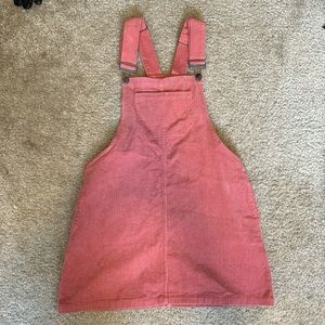 Cute peach overall dress
